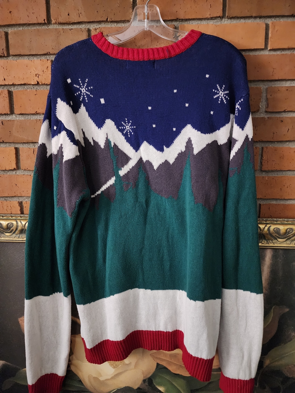 32 Degrees Women's Green Holiday Llama Sweater Medium - Picture 7 of 16